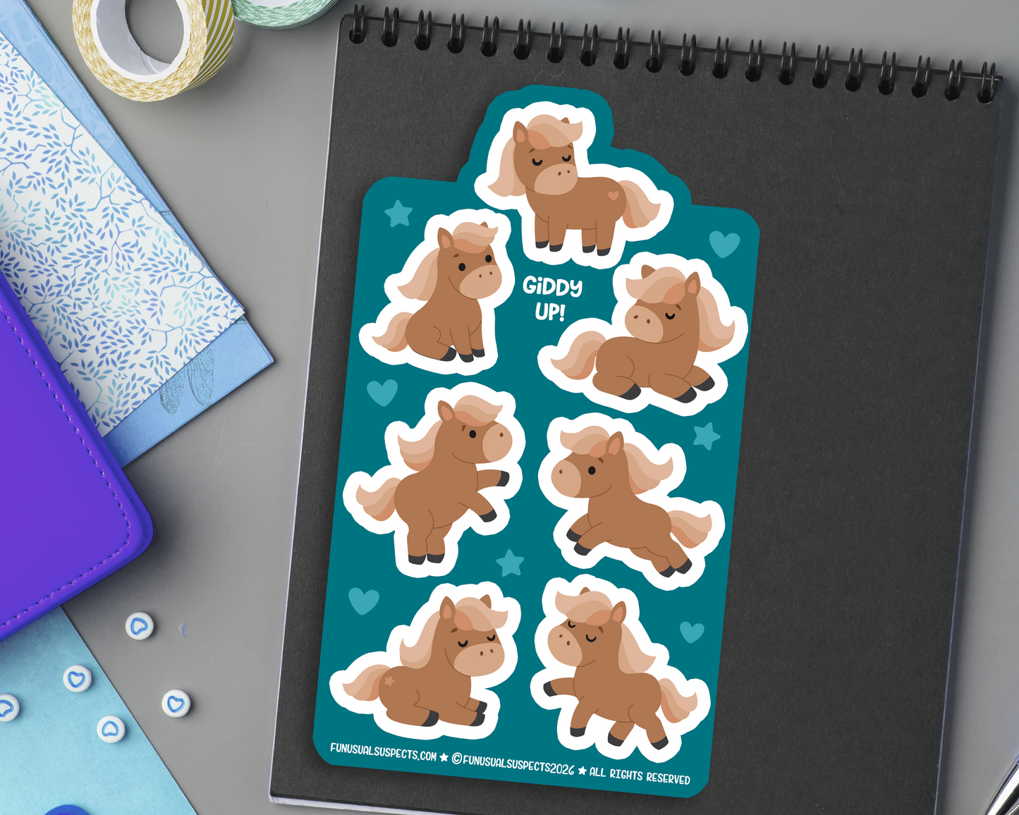 Horse Sticker Sheet