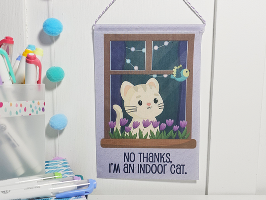 Indoor Cat Mini Banner