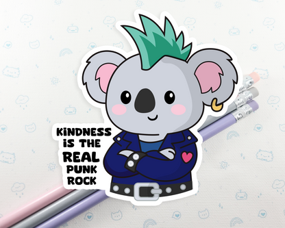 Koala Kindness is Punk Sticker
