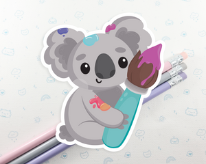 Koala Paintbrush Sticker