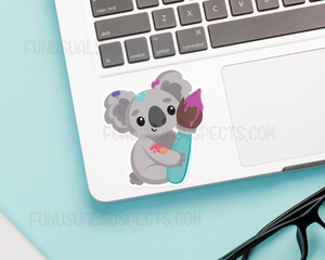 Koala Paintbrush Sticker