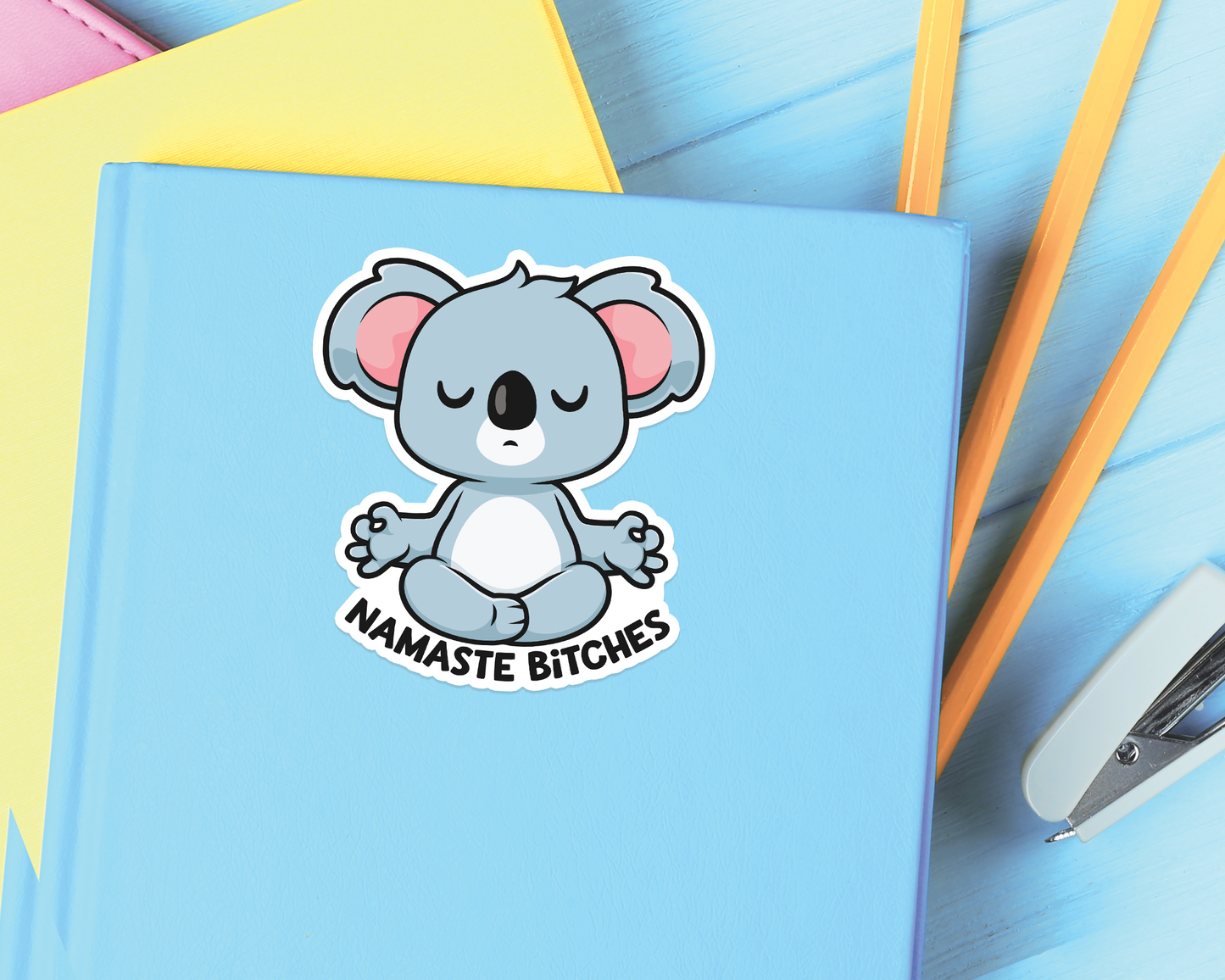Koala Yoga Namaste Sticker
