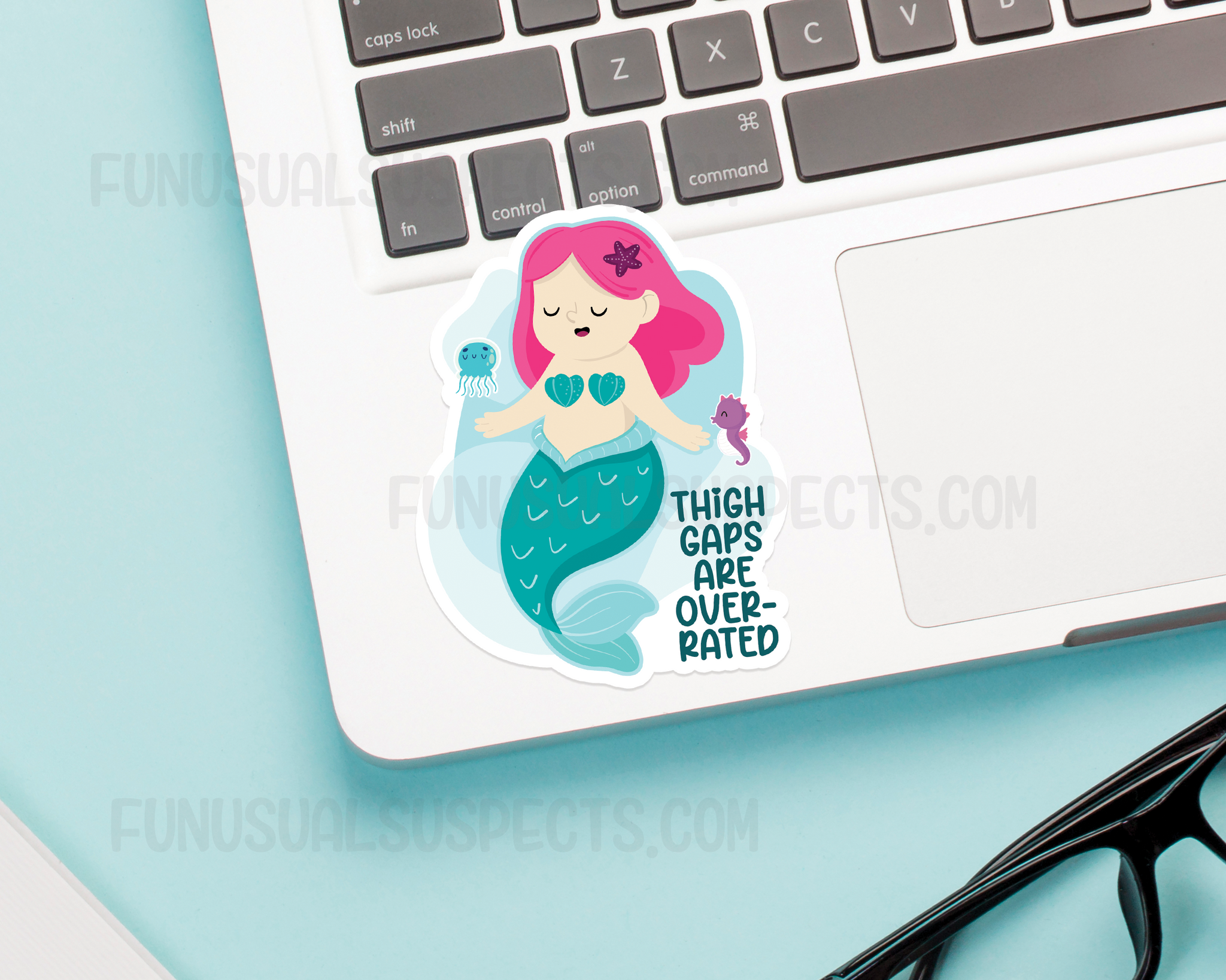 Mermaid Thigh Gaps Sticker