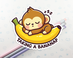 Monkey Bananap Sticker