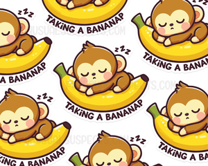 Monkey Bananap Sticker
