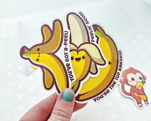 Monkey and Banana Sticker Bouquet