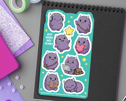 Purple Monster Sticker Sheet