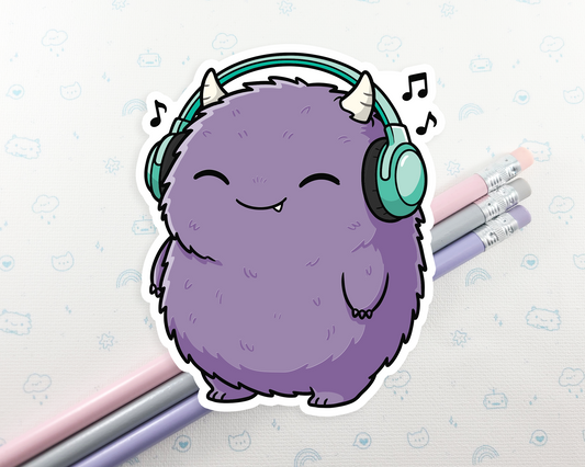 Monster Music Sticker
