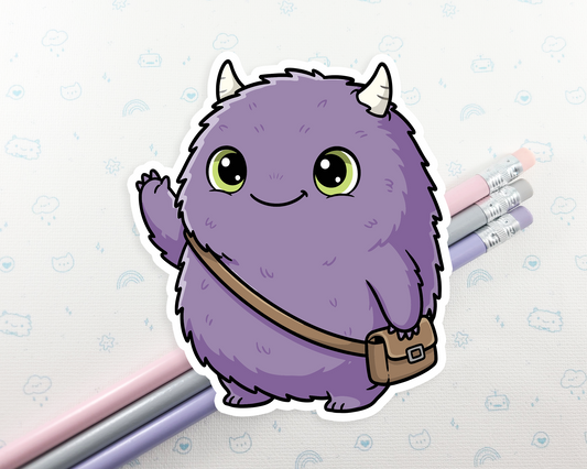 Monster Waving Sticker