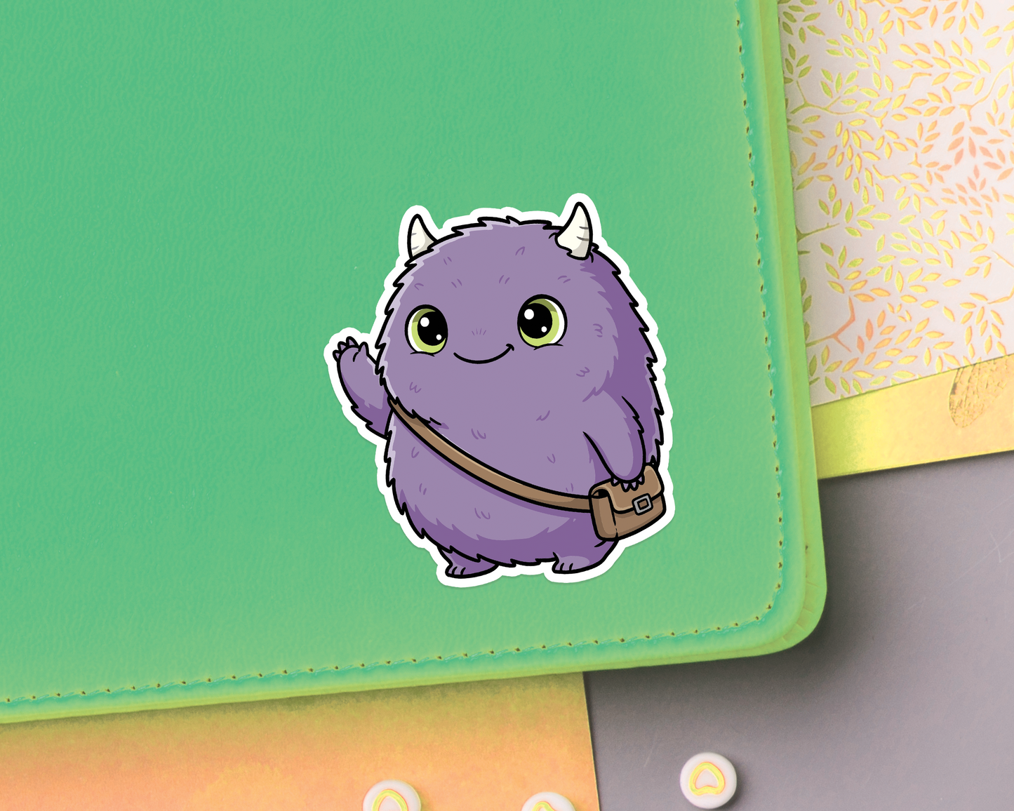 Monster Waving Sticker