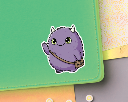 Monster Waving Sticker