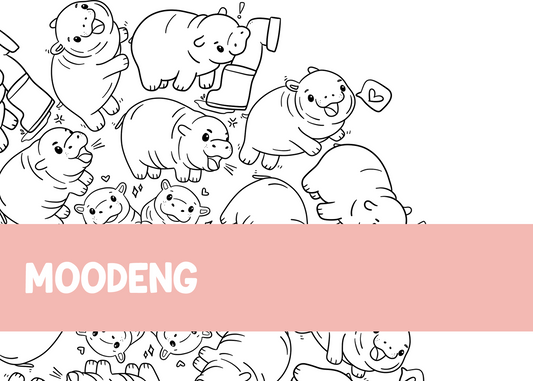 MooDeng Coloring Page