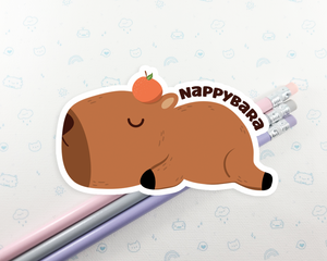 Capybara Nappybara Sticker