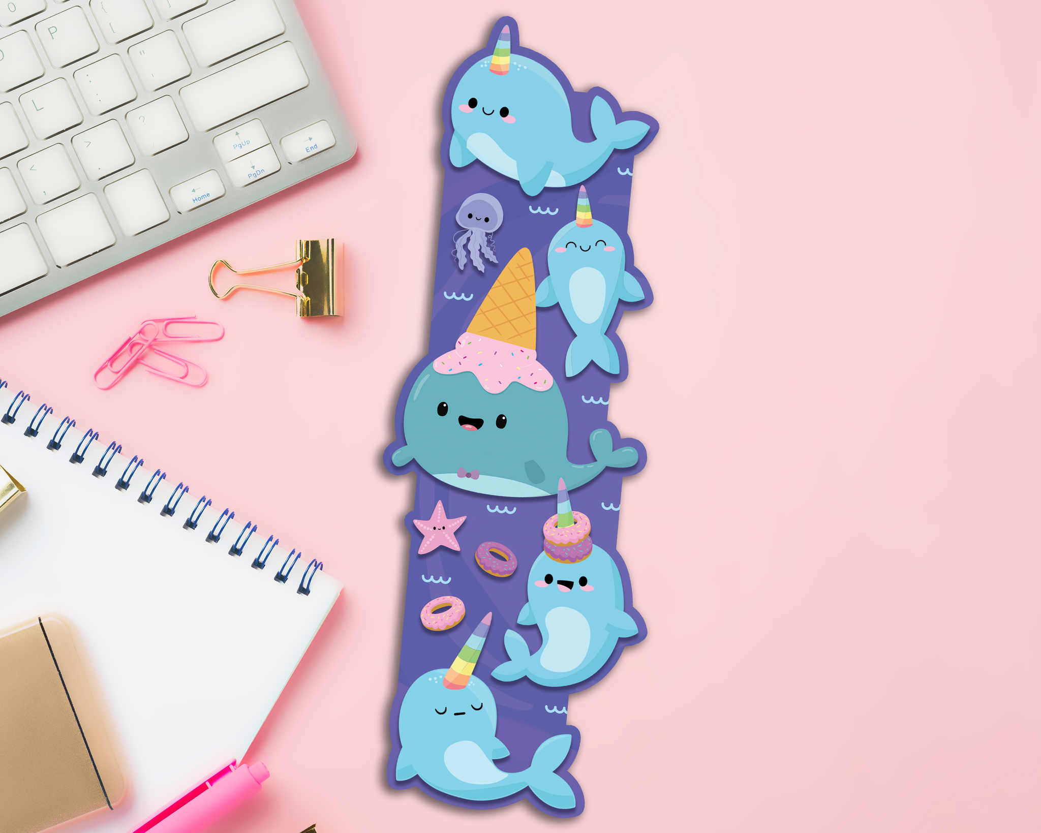 Narwhals Long Sticker