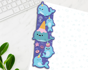 Narwhals Long Sticker