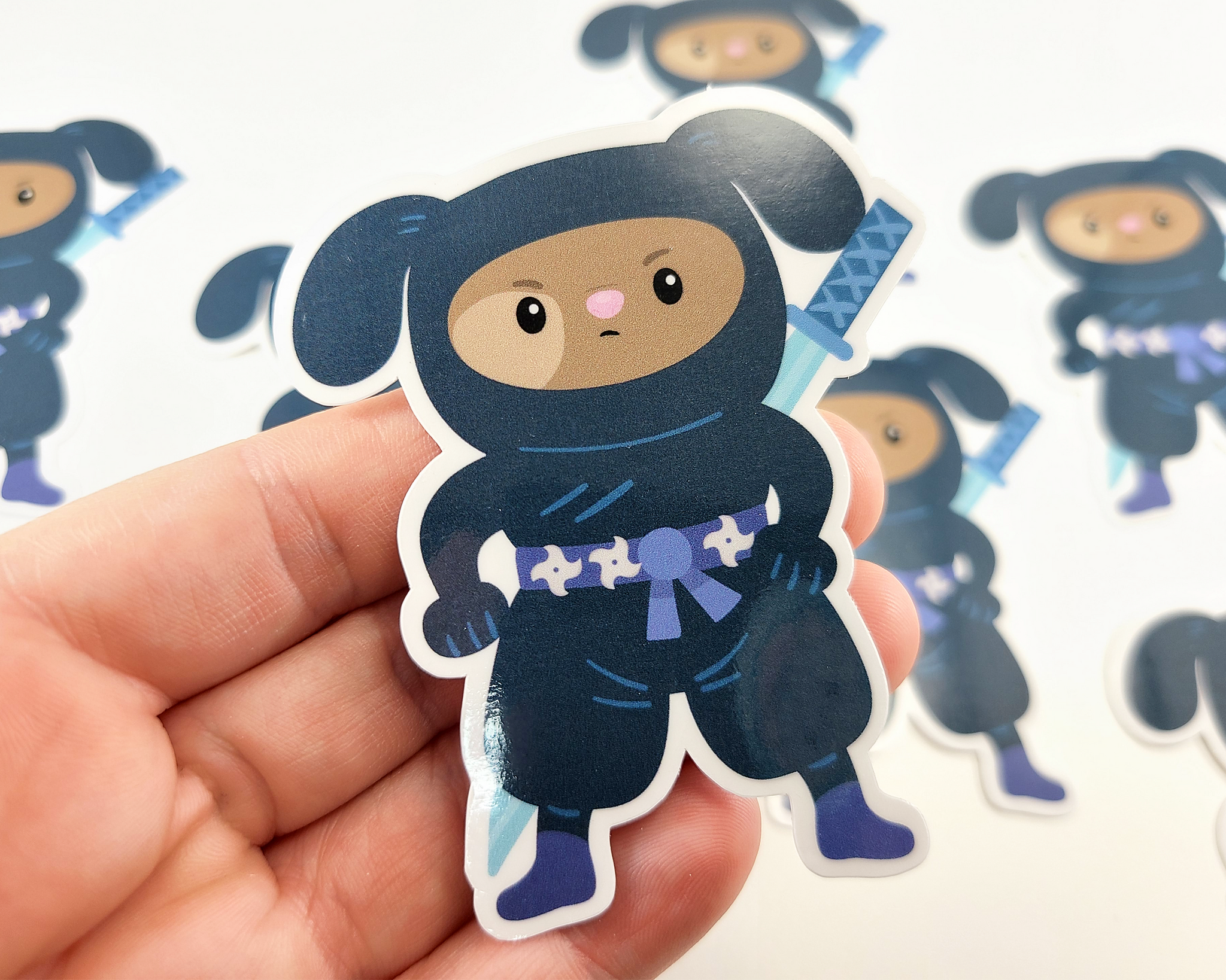 Ninja Dog Sticker