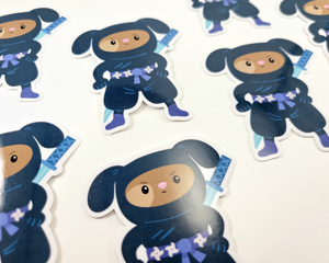 Ninja Dog Sticker