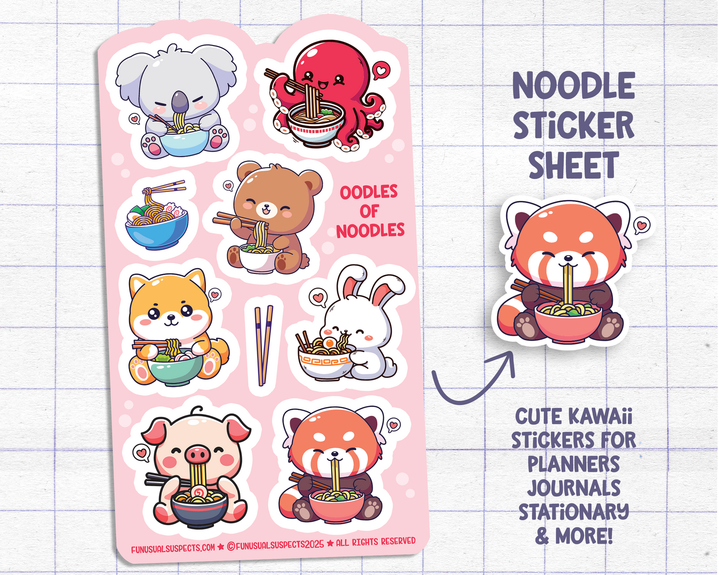 Noodle Sticker Sheet