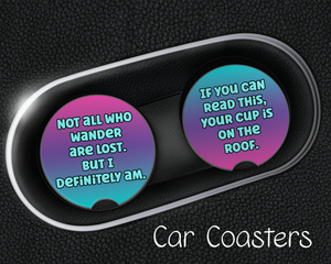 Sassy & Lost Car Coasters