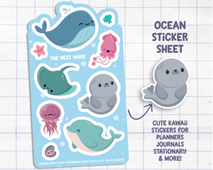 Ocean Animals Sticker Sheet