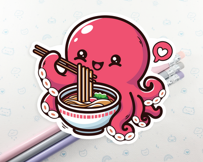 Octopus Noodles Sticker