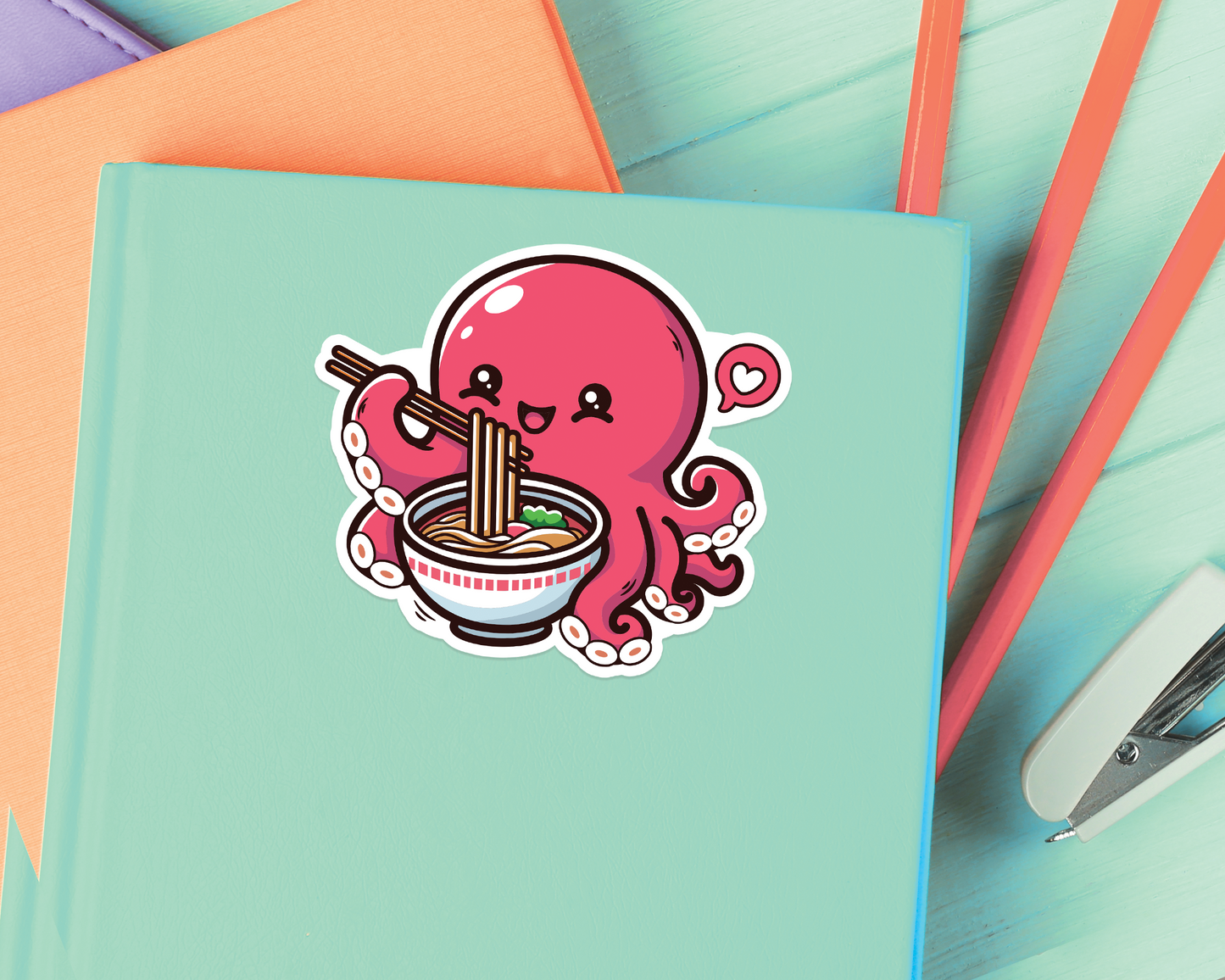 Octopus Noodles Sticker