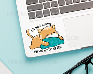 Cat Orange Sleepy Sticker