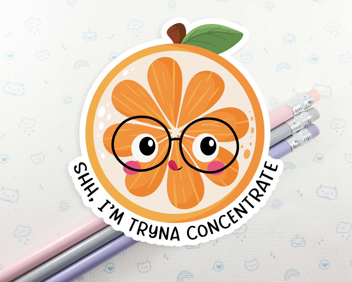 Orange Concentrate Sticker
