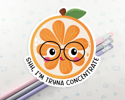 Orange Concentrate Sticker