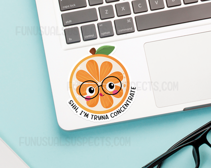 Orange Concentrate Sticker