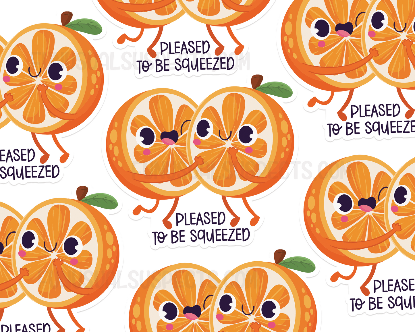 Oranges Squeezed Sticker