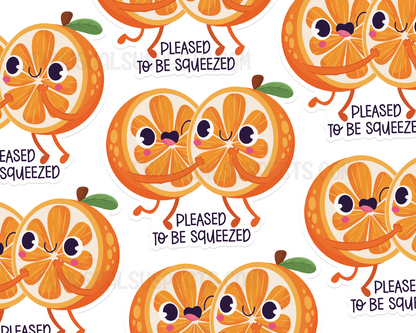 Oranges Squeezed Sticker