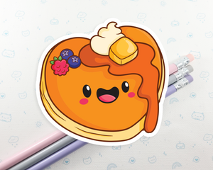 Heart Pancake Sticker