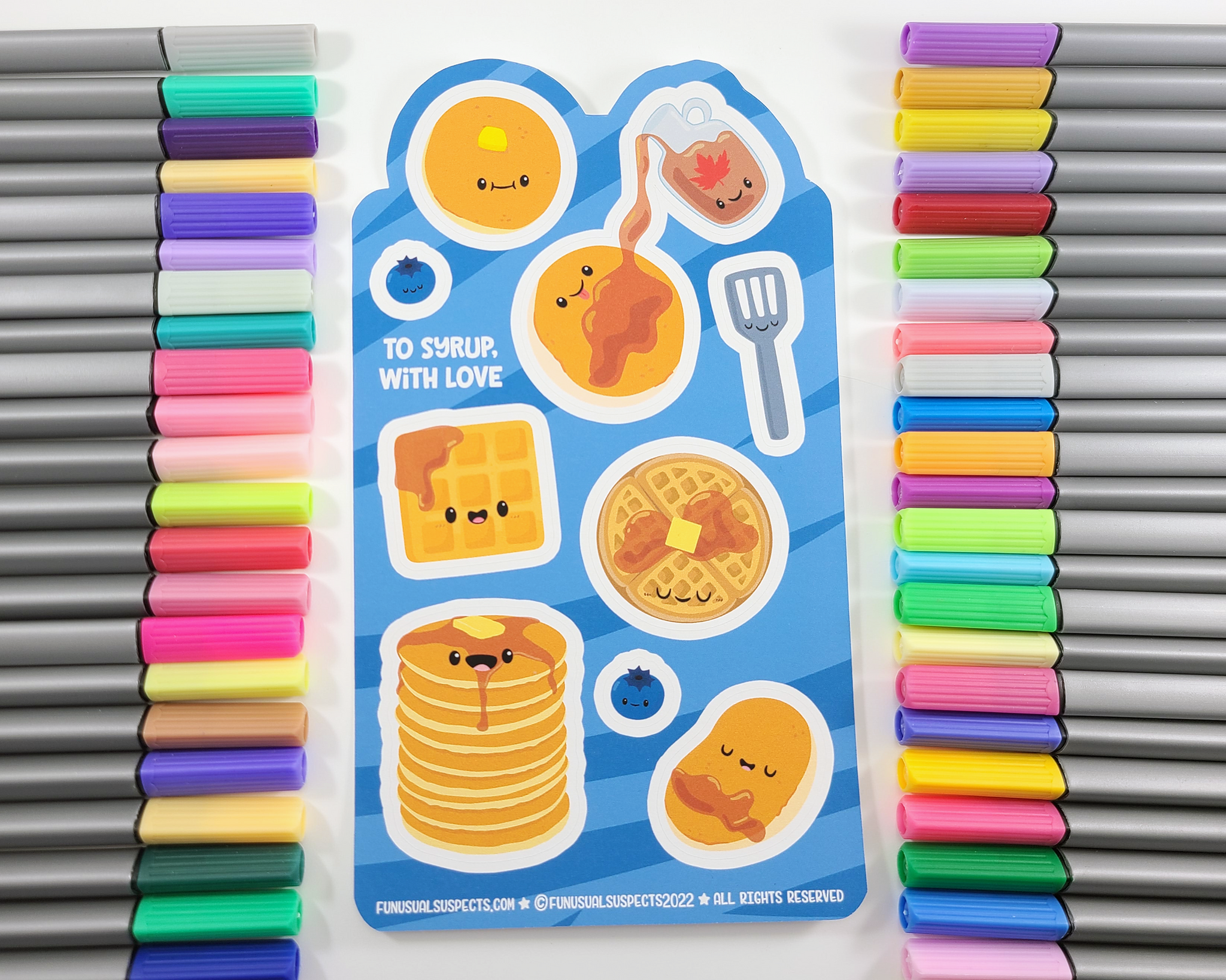 Pancakes & Waffles Sticker Sheet