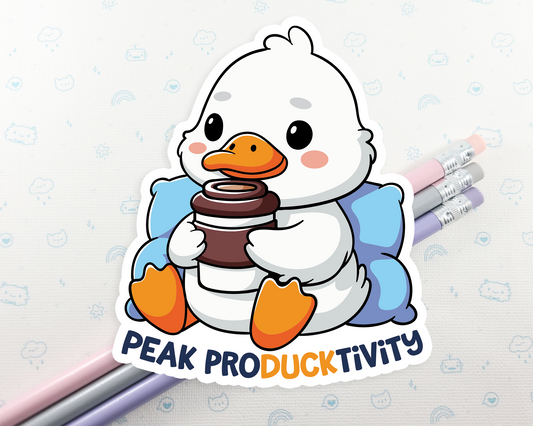 Duck Peak Producktivity Sticker