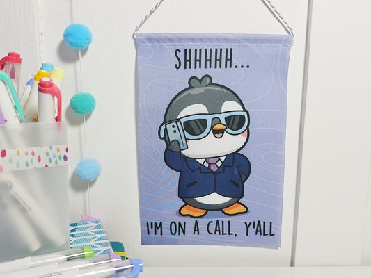 Penguin Phone Call Mini Banner