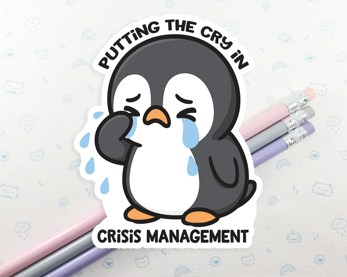 Penguin Crisis Management Sticker