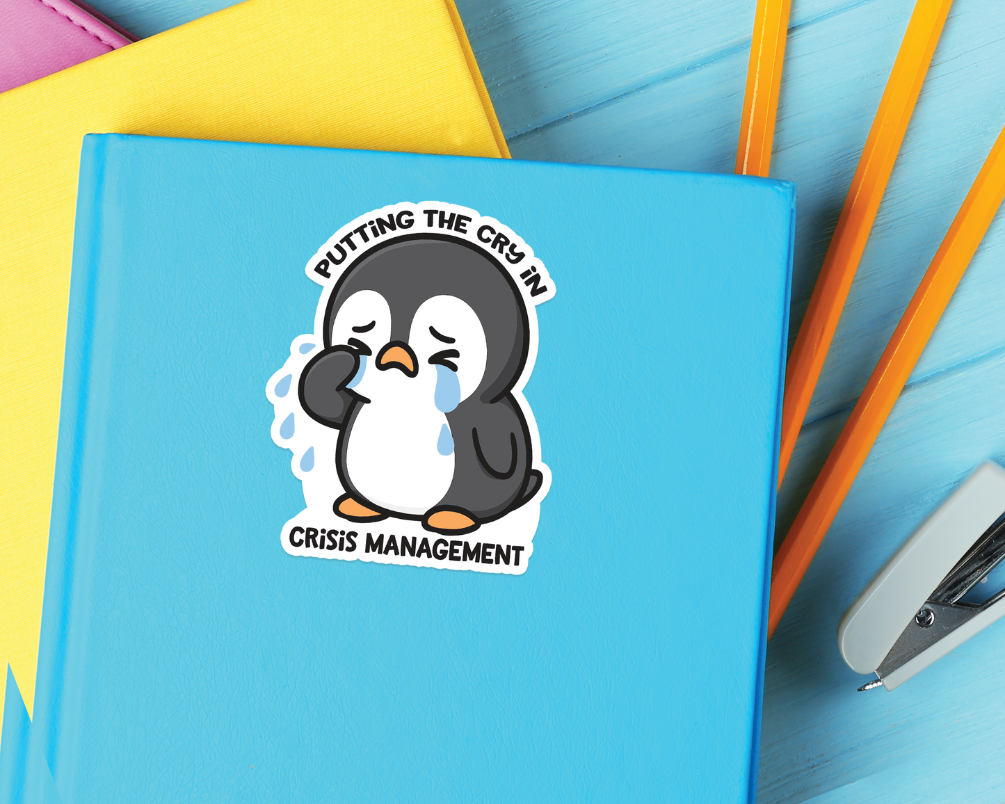Penguin Crisis Management Sticker