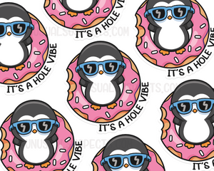 Penguin Donut Vibe Sticker