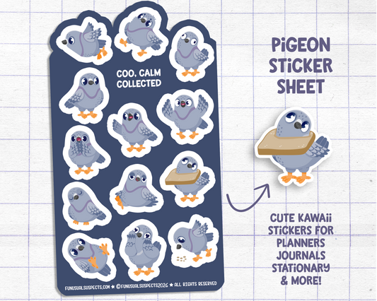 Pigeon Sticker Sheet