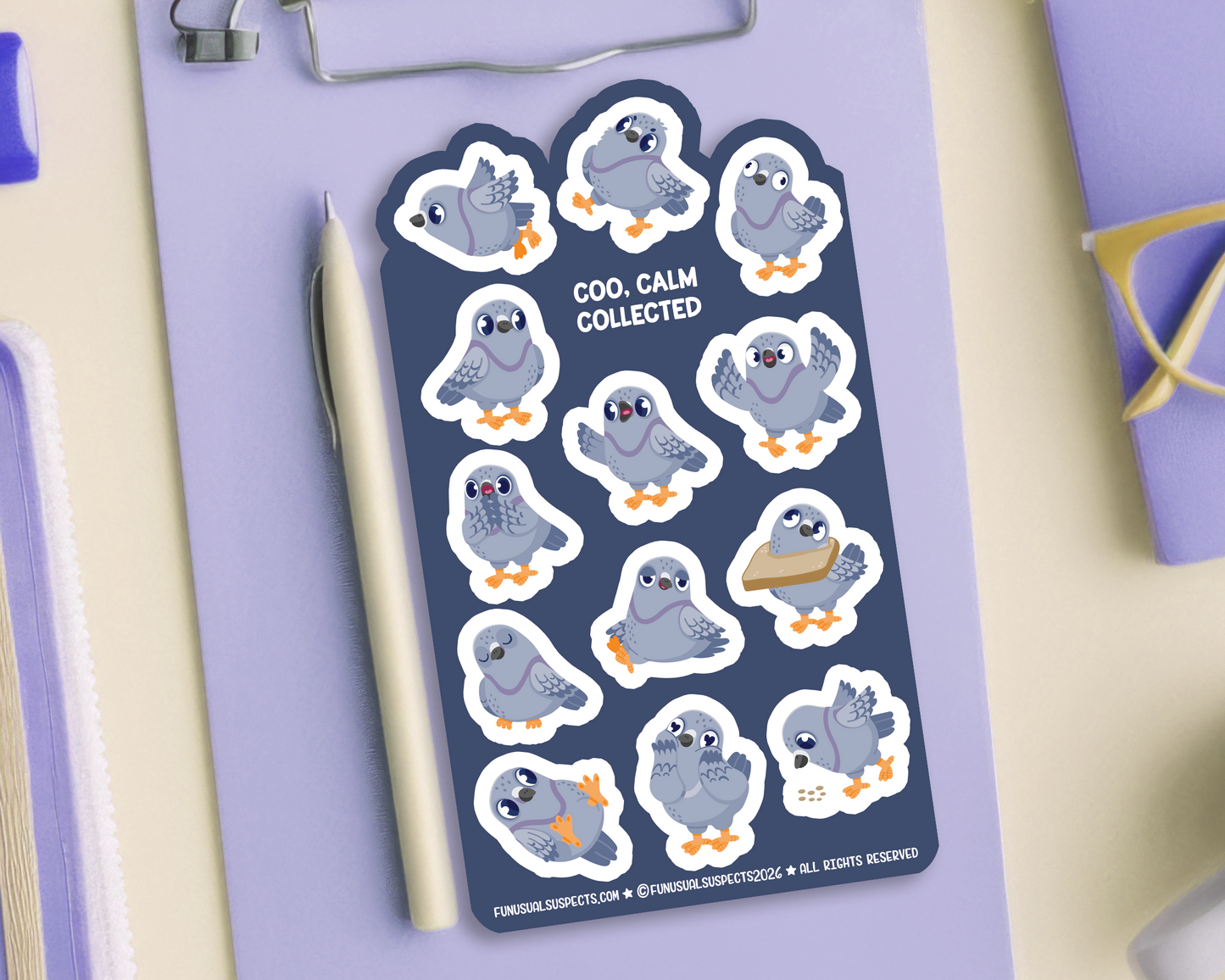 Pigeon Sticker Sheet