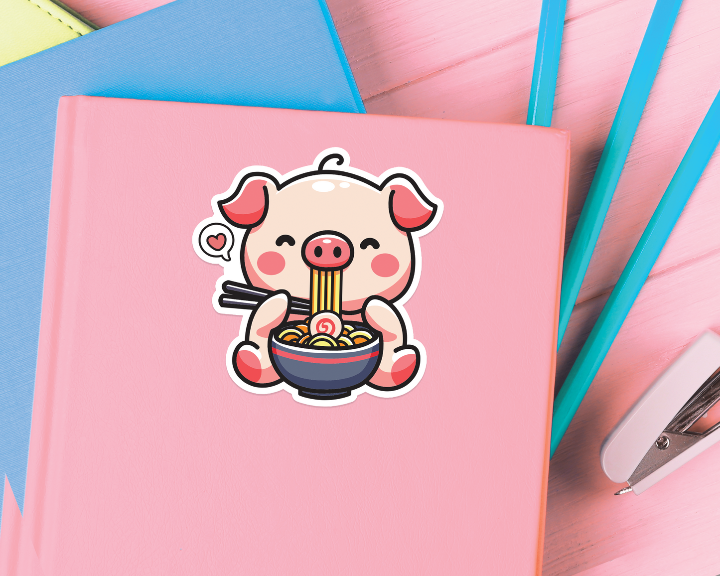 Pig Noodles Sticker