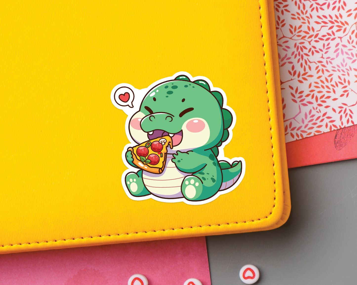 Pizza Dino Sticker
