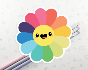 Rainbow Flower Sticker