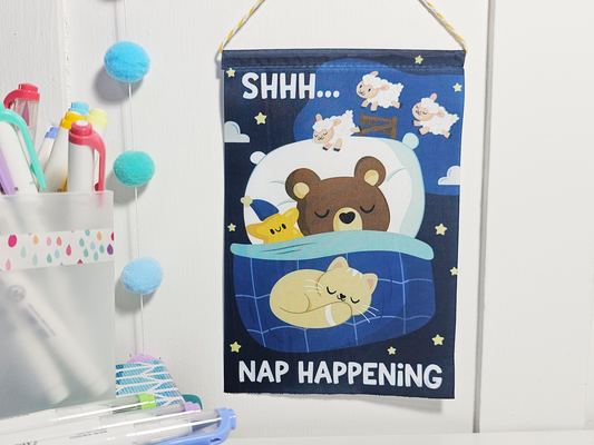 Shh Napping Mini Banner