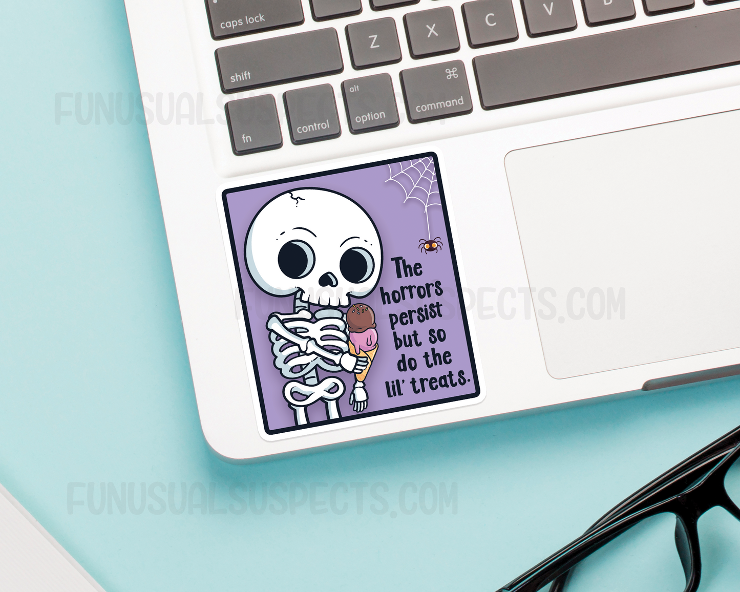 Skeleton Lil Treats Sticker