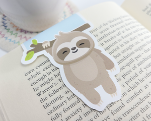 Sloth Hanging Magnetic Bookmark