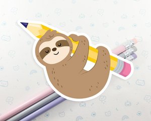 Sloth Pencil Sticker