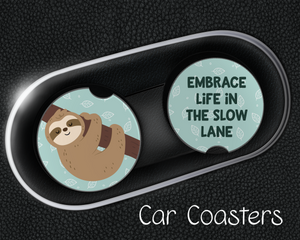 Sloth Car Coasters