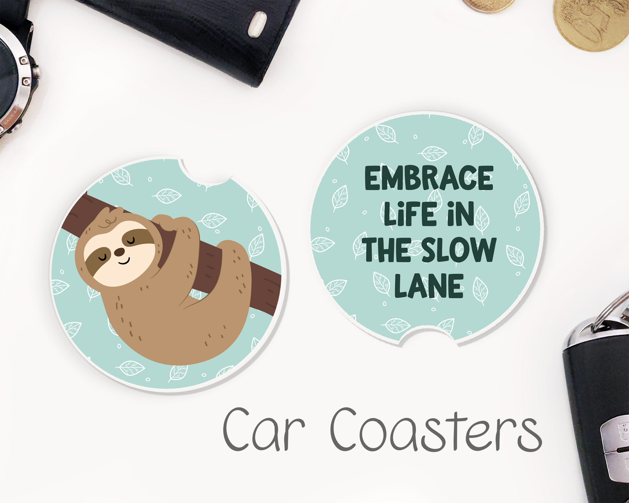 Sloth Car Coasters